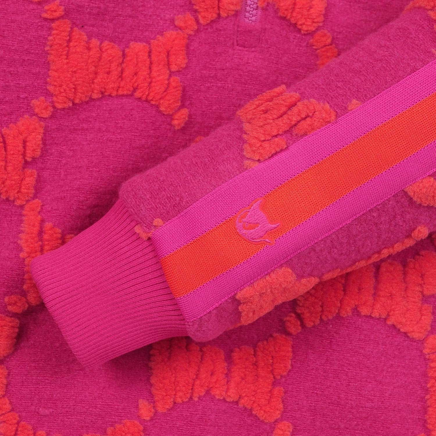 WOMENS ロゴパターン防風トップス ピンク/072334074