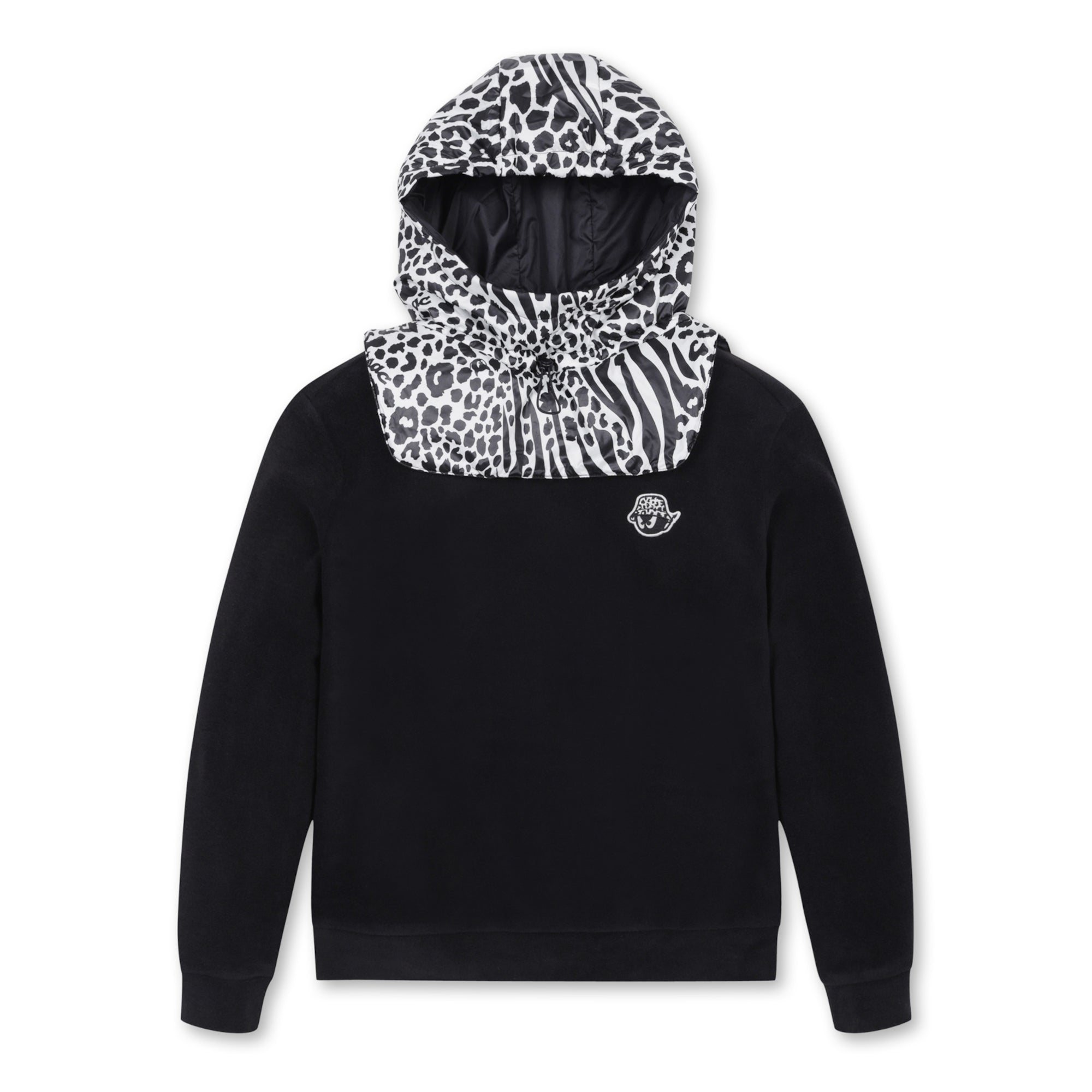 WOMENS デタッチャブルフードプルオーバー ブラック/072344061