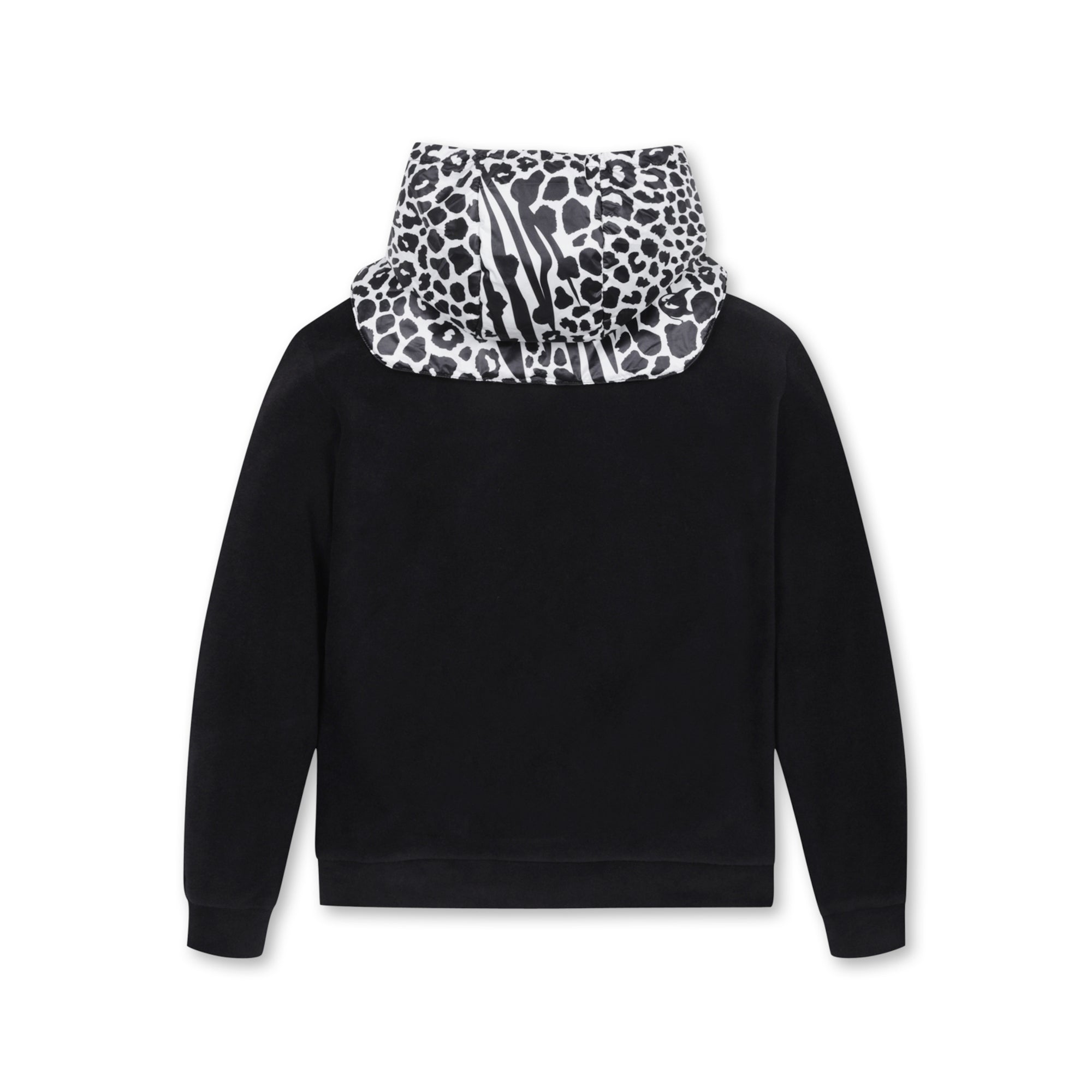 WOMENS デタッチャブルフードプルオーバー ブラック/072344061