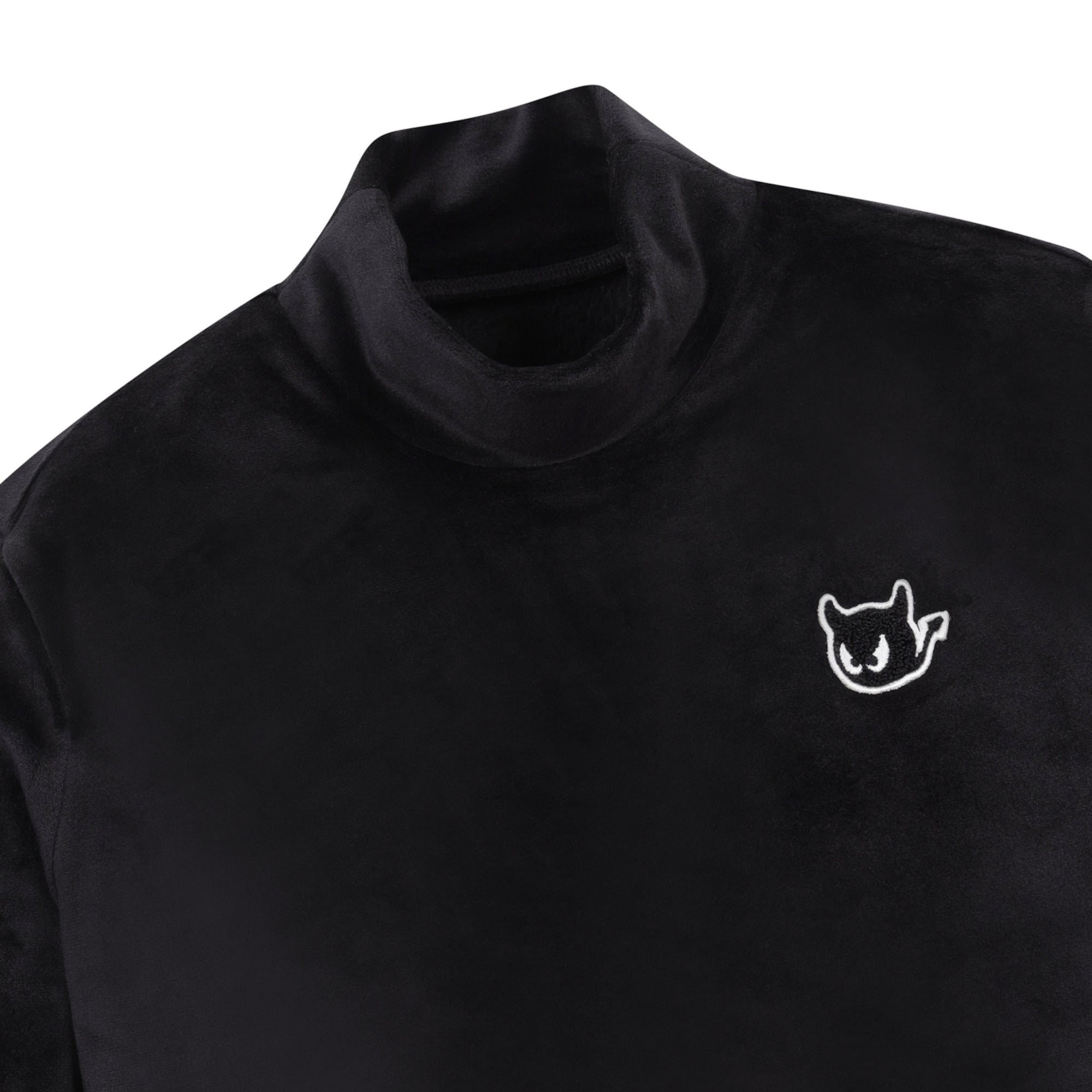 WOMENS フリースモックネック ブラック/072344070