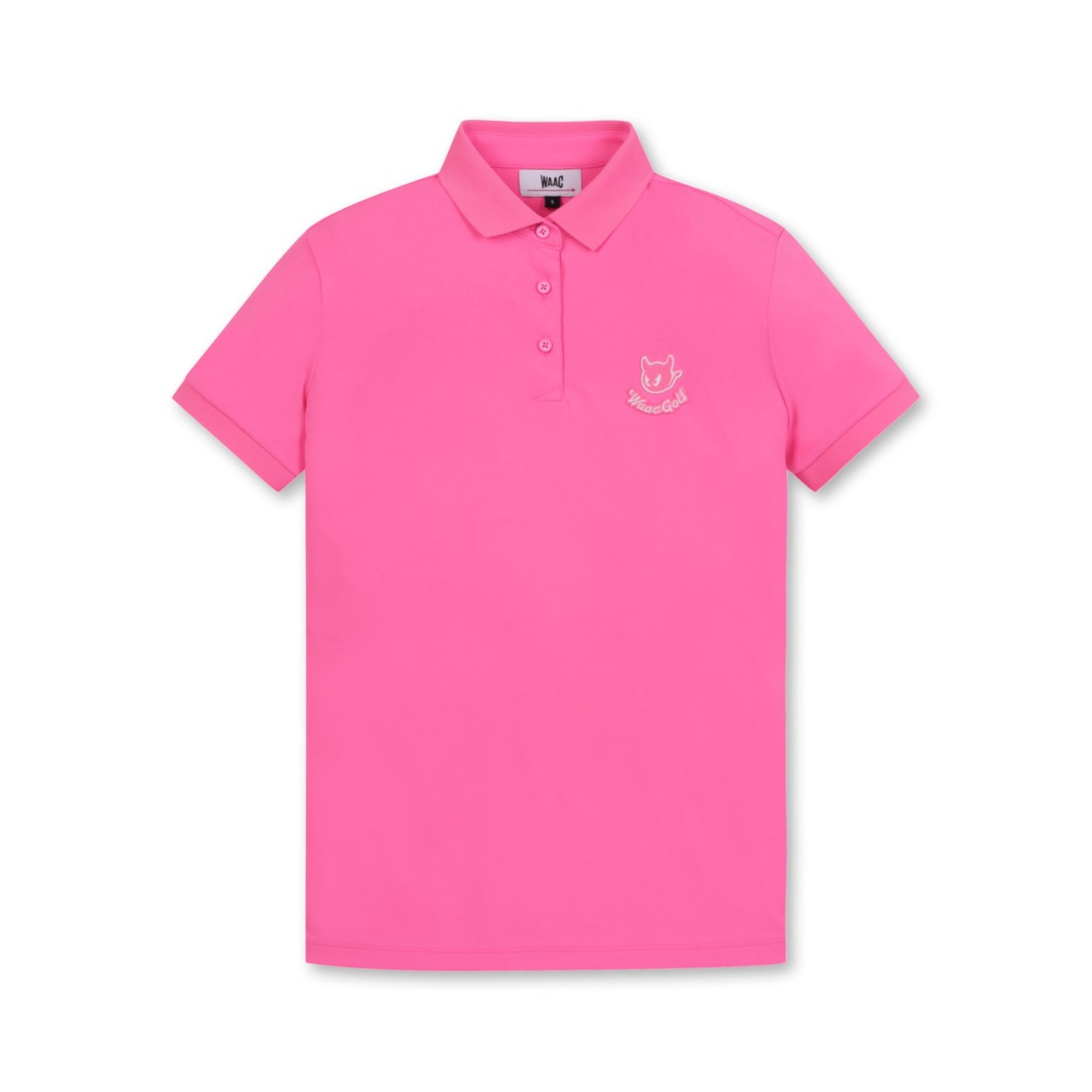 WOMEN WAACKYピケポロシャツ ピンク