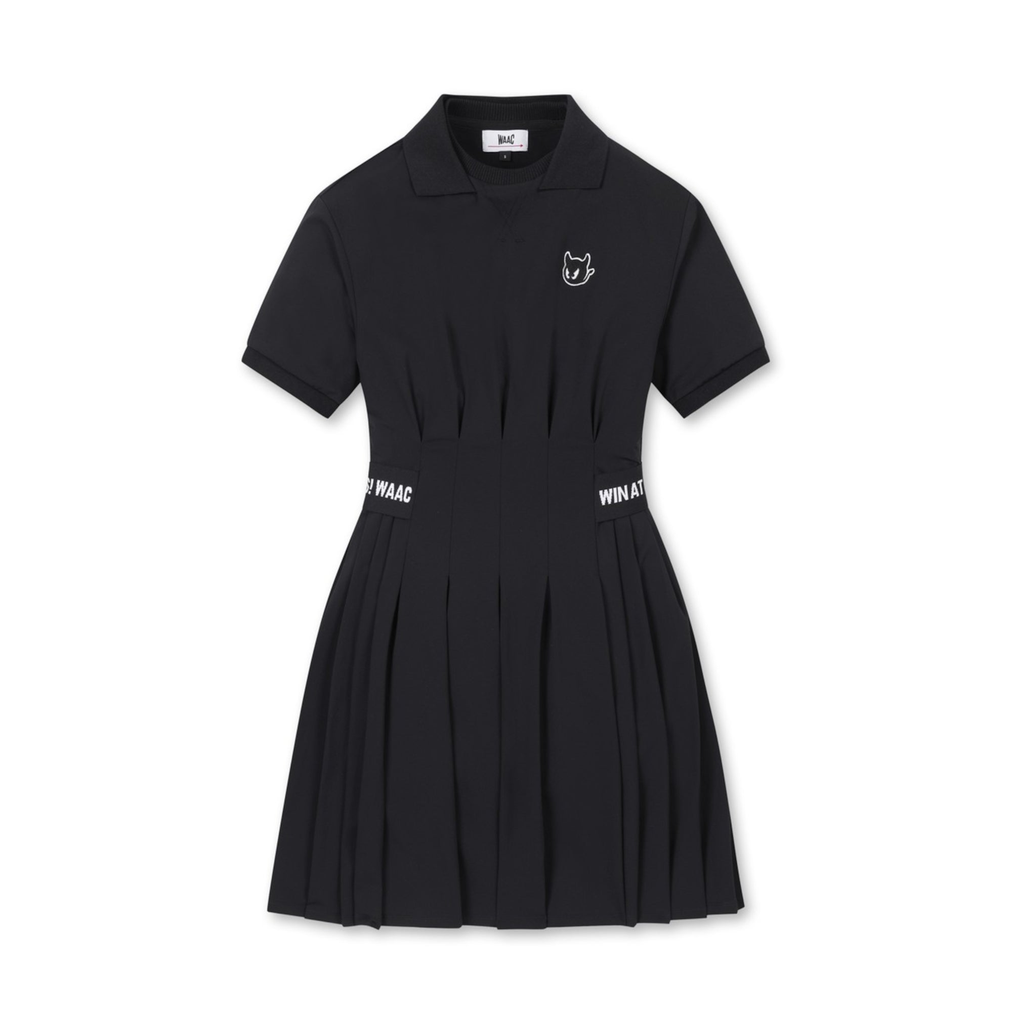 24SS / 一部店舗限定】WOMENS リブカラーワンピース ブラック/072342570