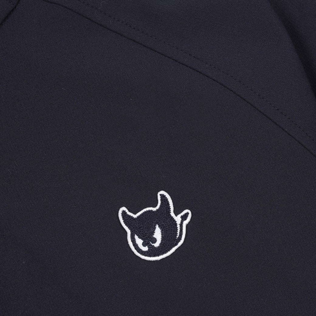 WOMEN ハーフジップフーディ ネイビー