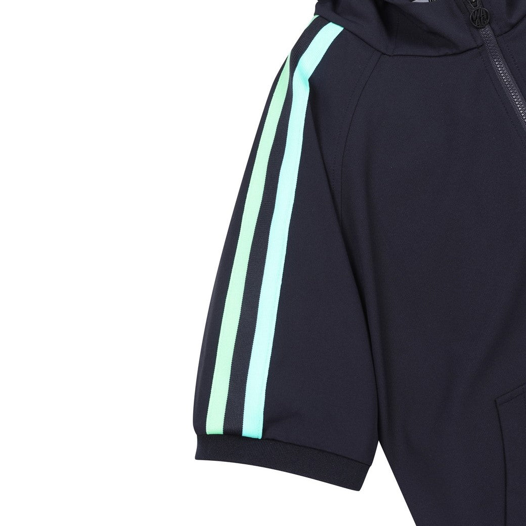 WOMEN ハーフジップフーディ ネイビー