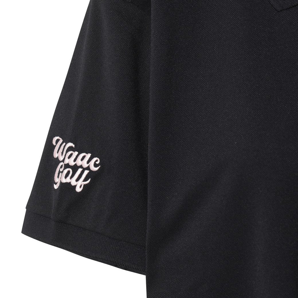 WOMEN WTO ルーズフィットポロシャツ ブラック