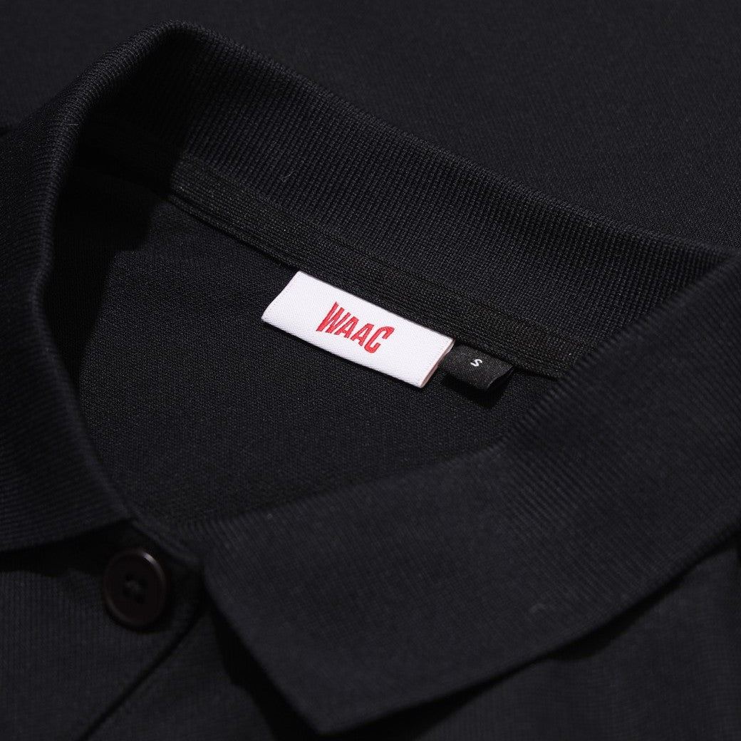 WOMEN WTO ルーズフィットポロシャツ ブラック