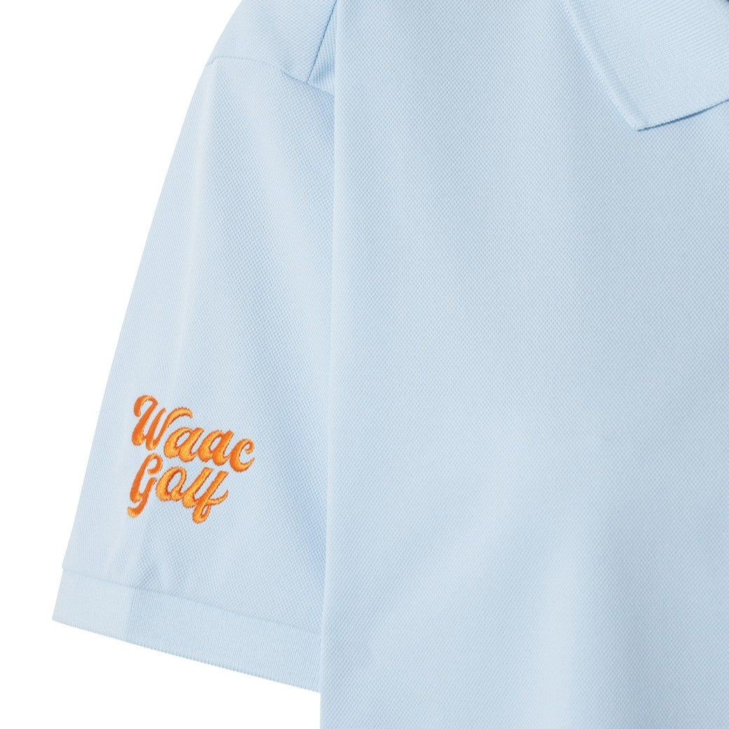 WOMEN WTO ルーズフィットポロシャツ ライトブルー