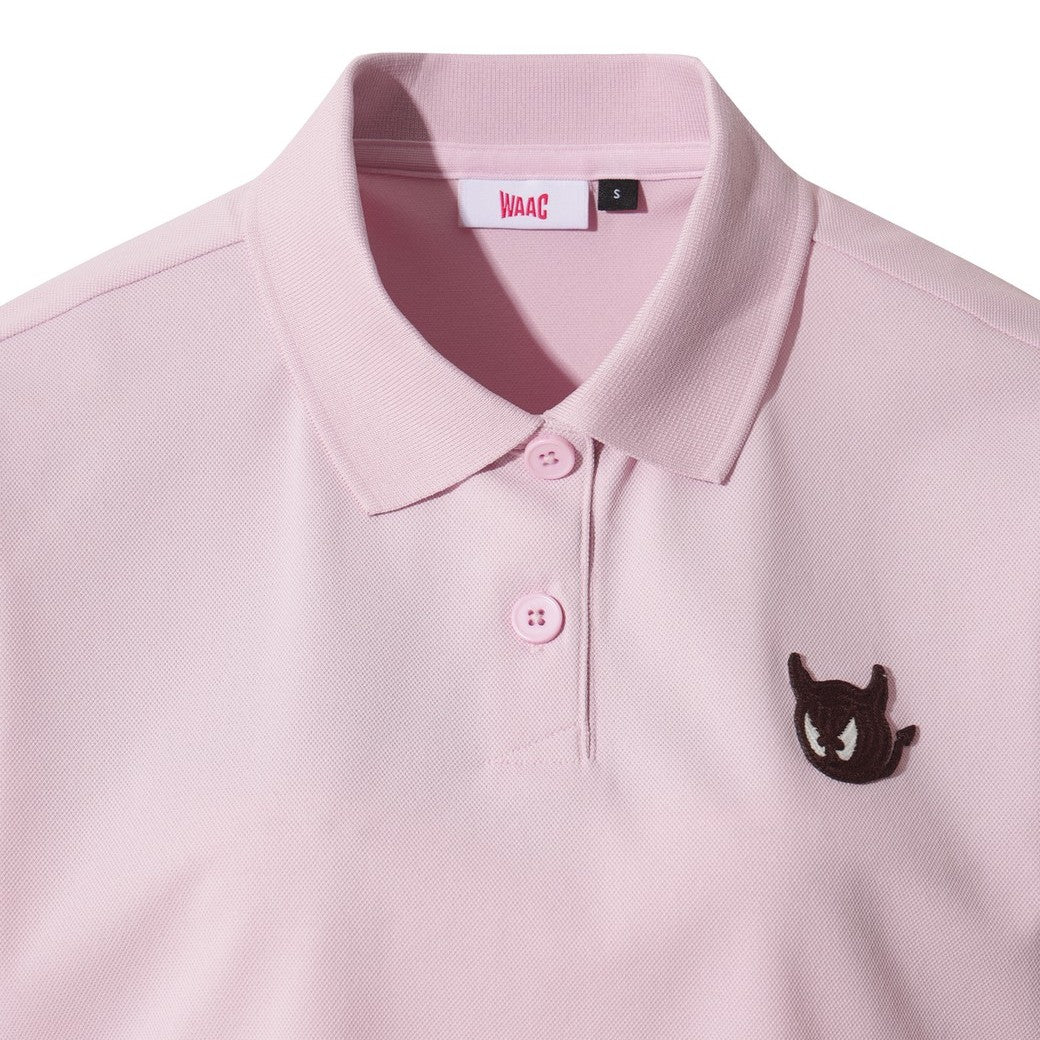 WOMEN WTO ルーズフィットポロシャツ ピンク