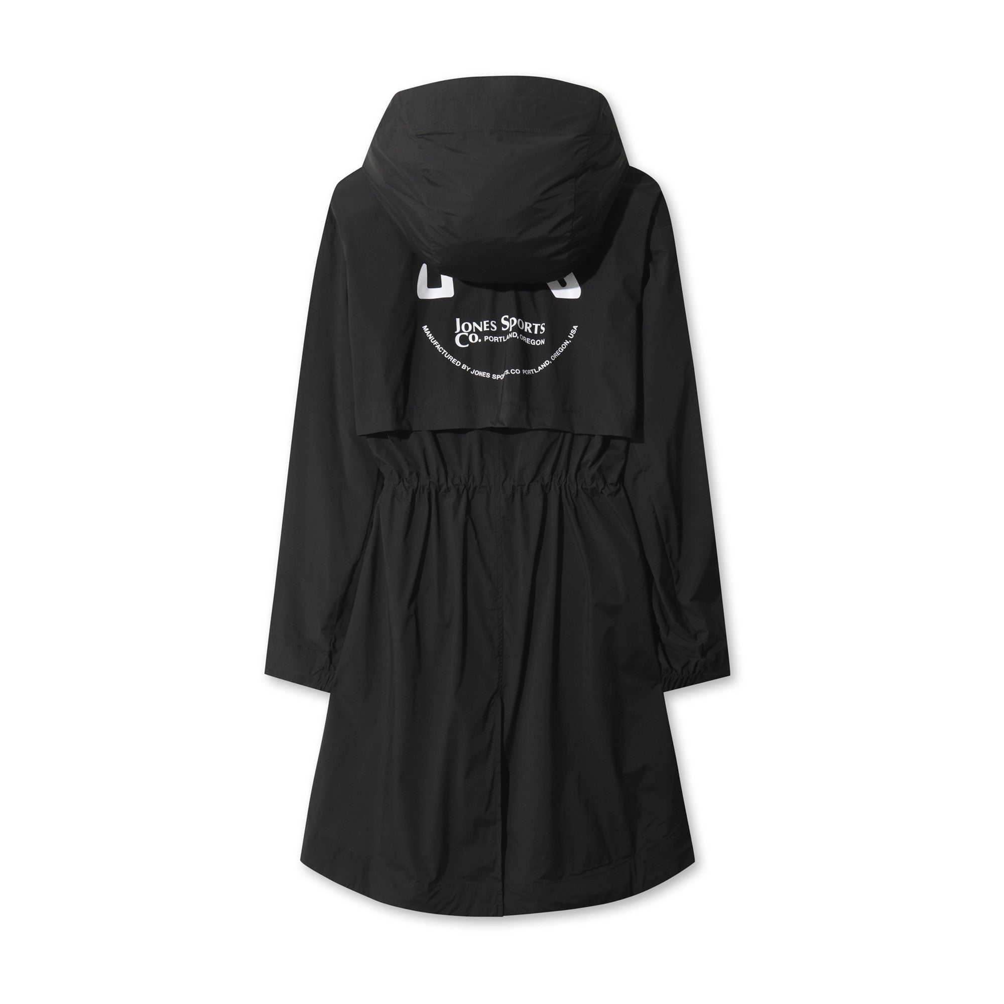 WOMEN フィッシュテール レインジャケット ブラック