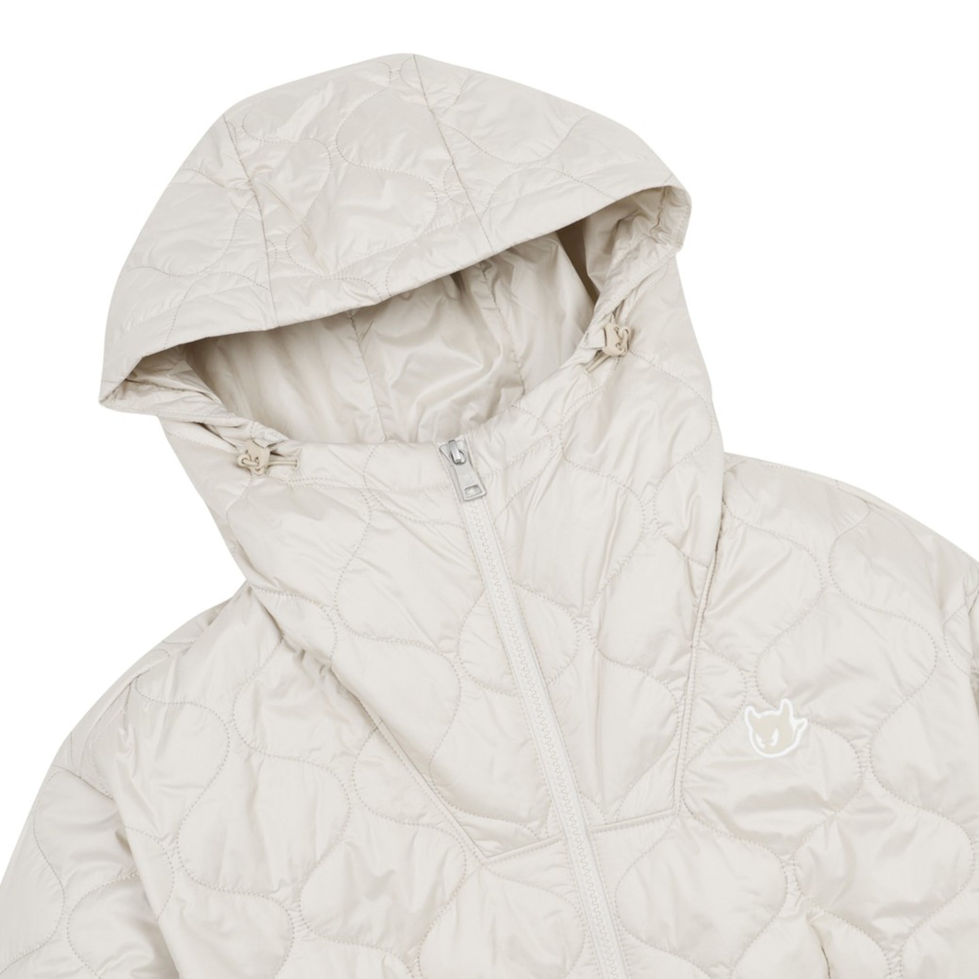 WOMEN ウェッジロングジャンパー ベージュ