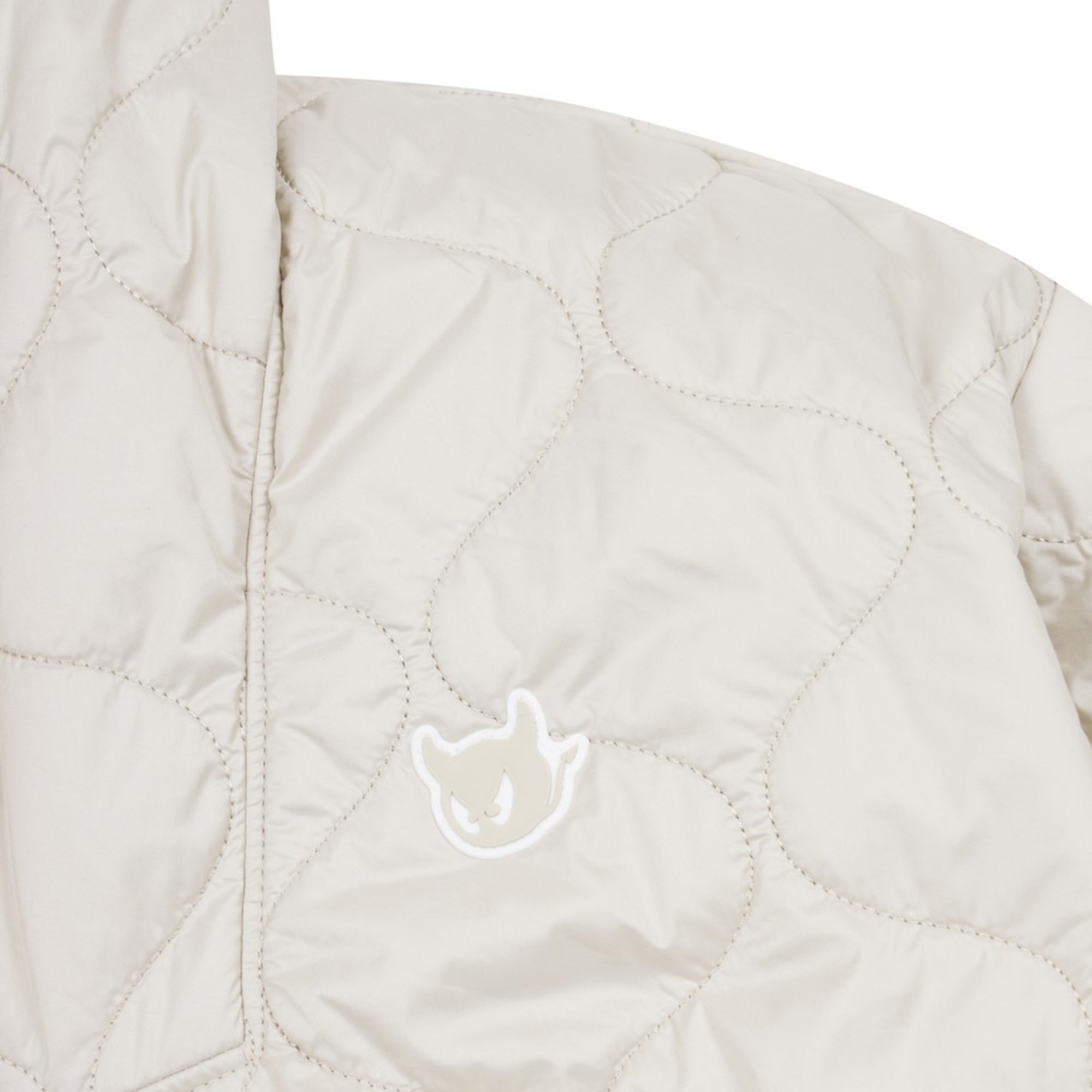 WOMEN ウェッジロングジャンパー ベージュ