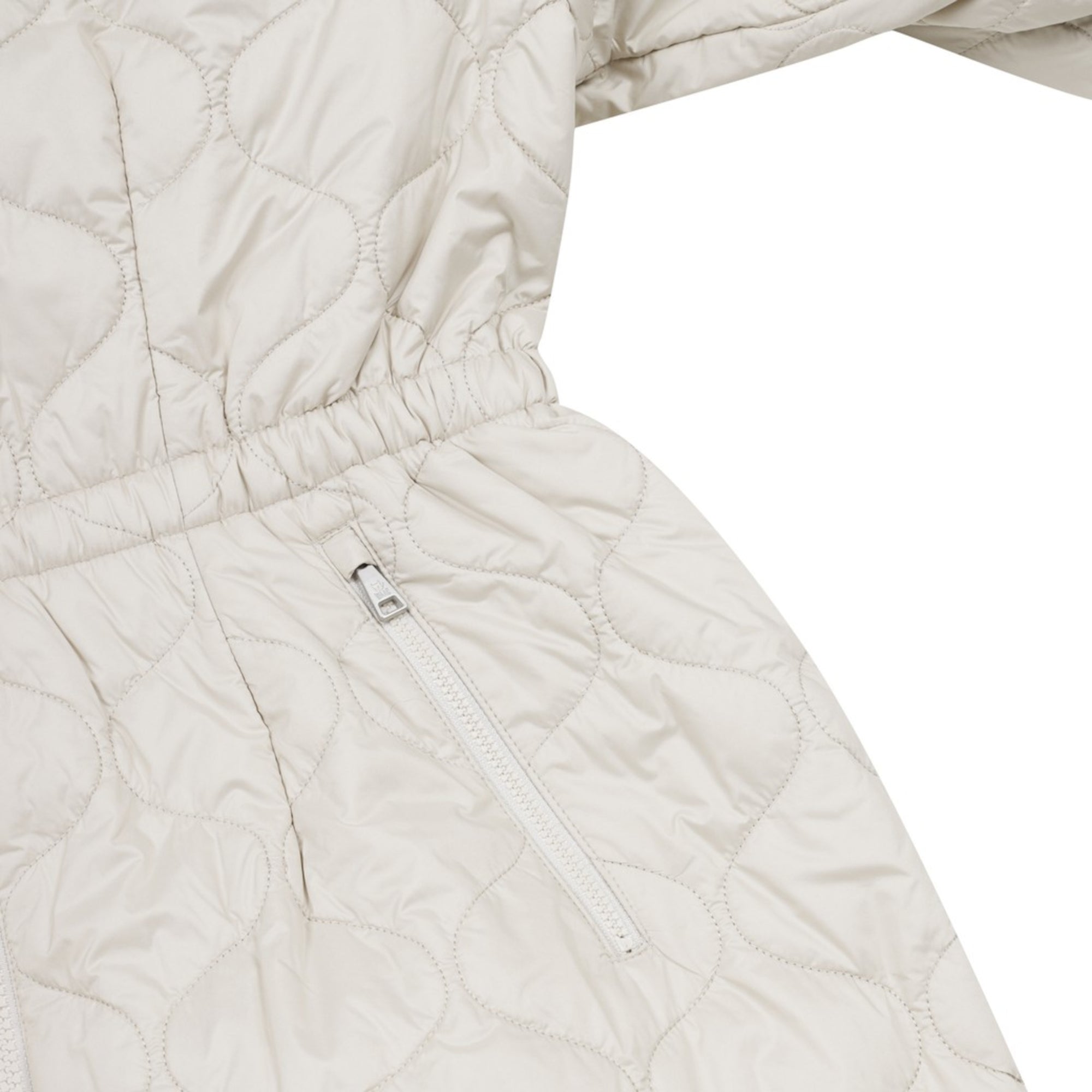 WOMEN ウェッジロングジャンパー ベージュ