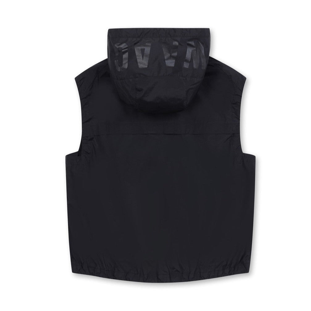 WOMENS ノースリーブジップアップベスト ブラック/072342260