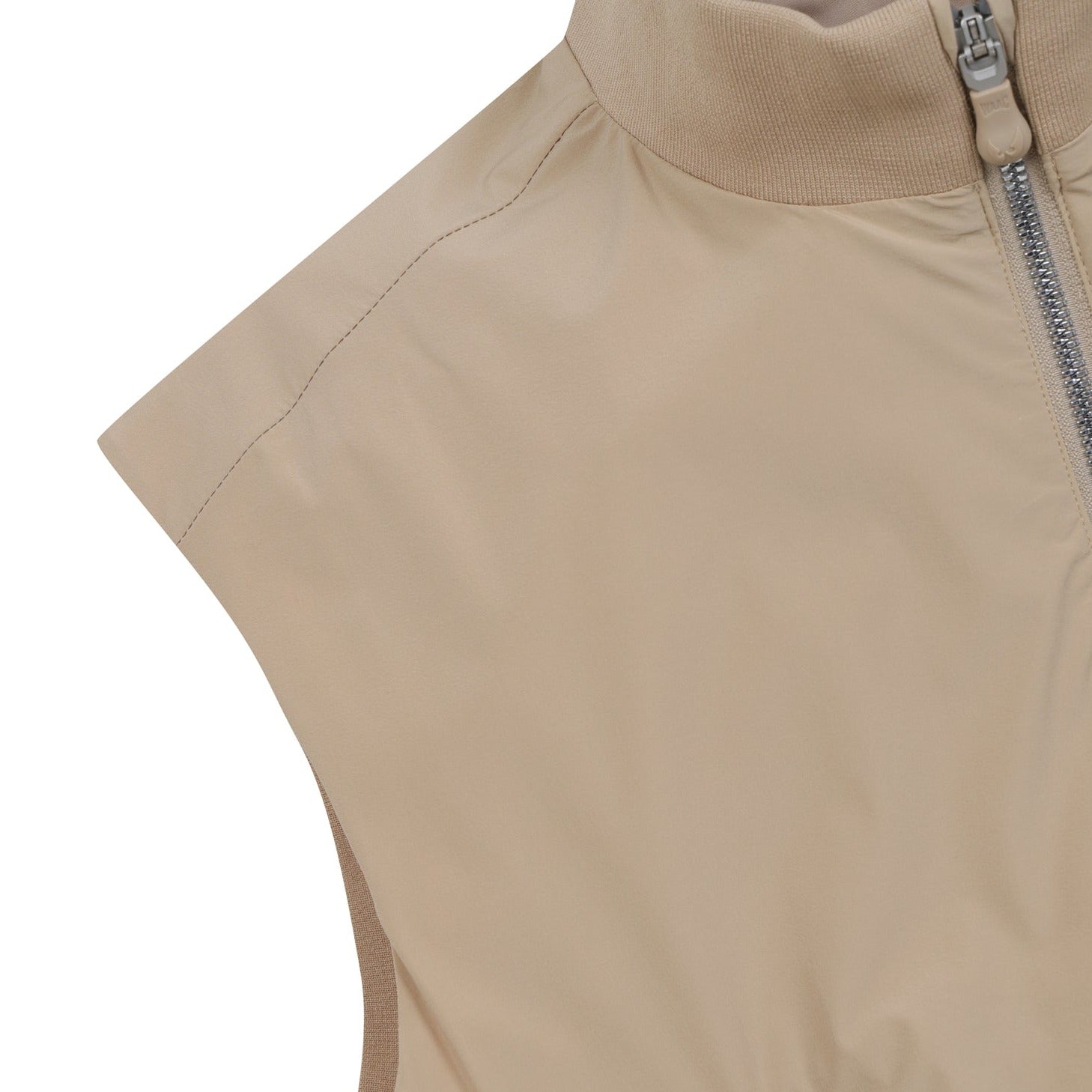 WOMENS ジップアップベスト ライトブラウン/072342251