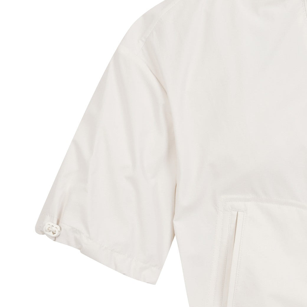 【WEB限定】WOMEN ESSENTIALハーフスリーブブルゾン アイボリー