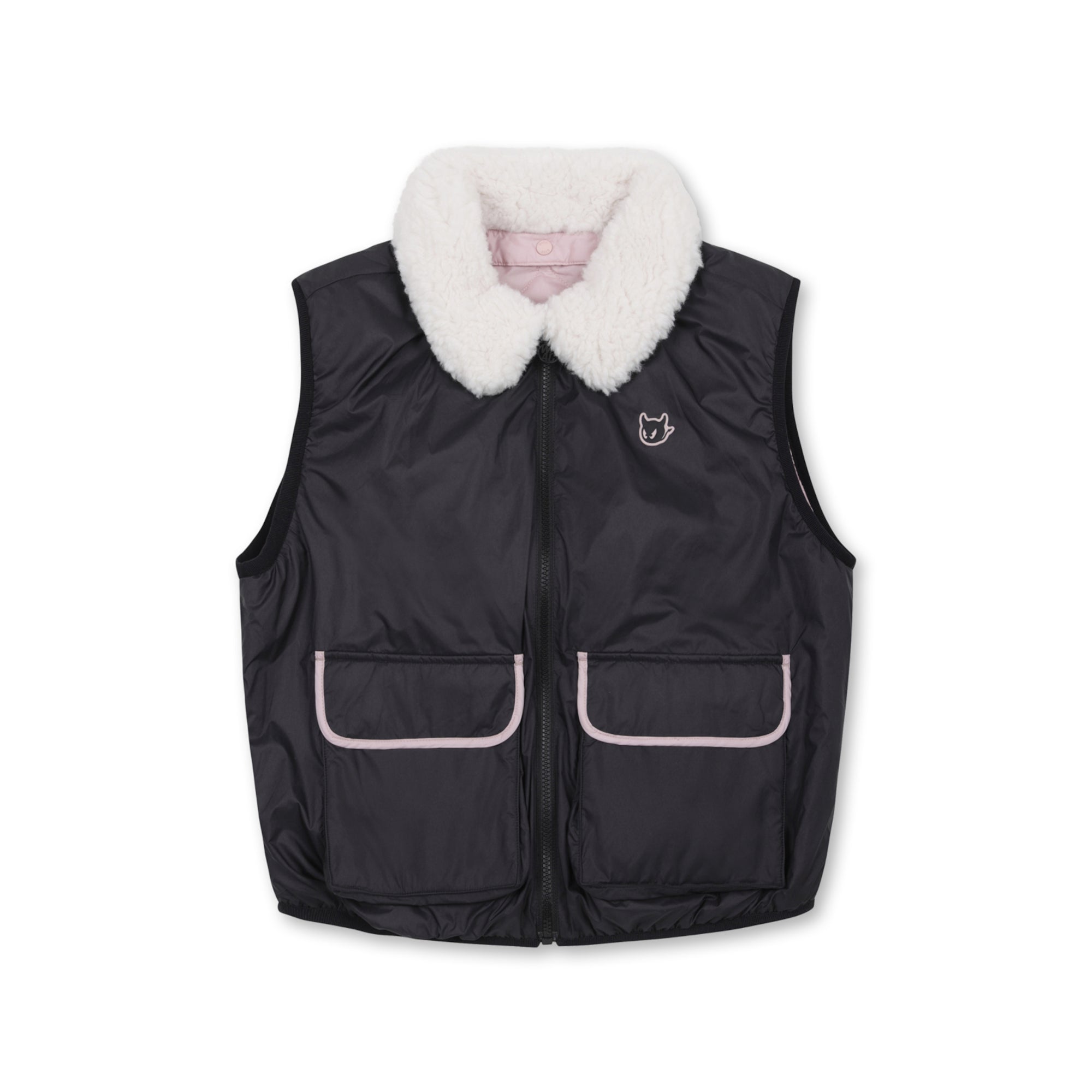 WOMENS デタッチャブルカラーベスト ブラック/072344261