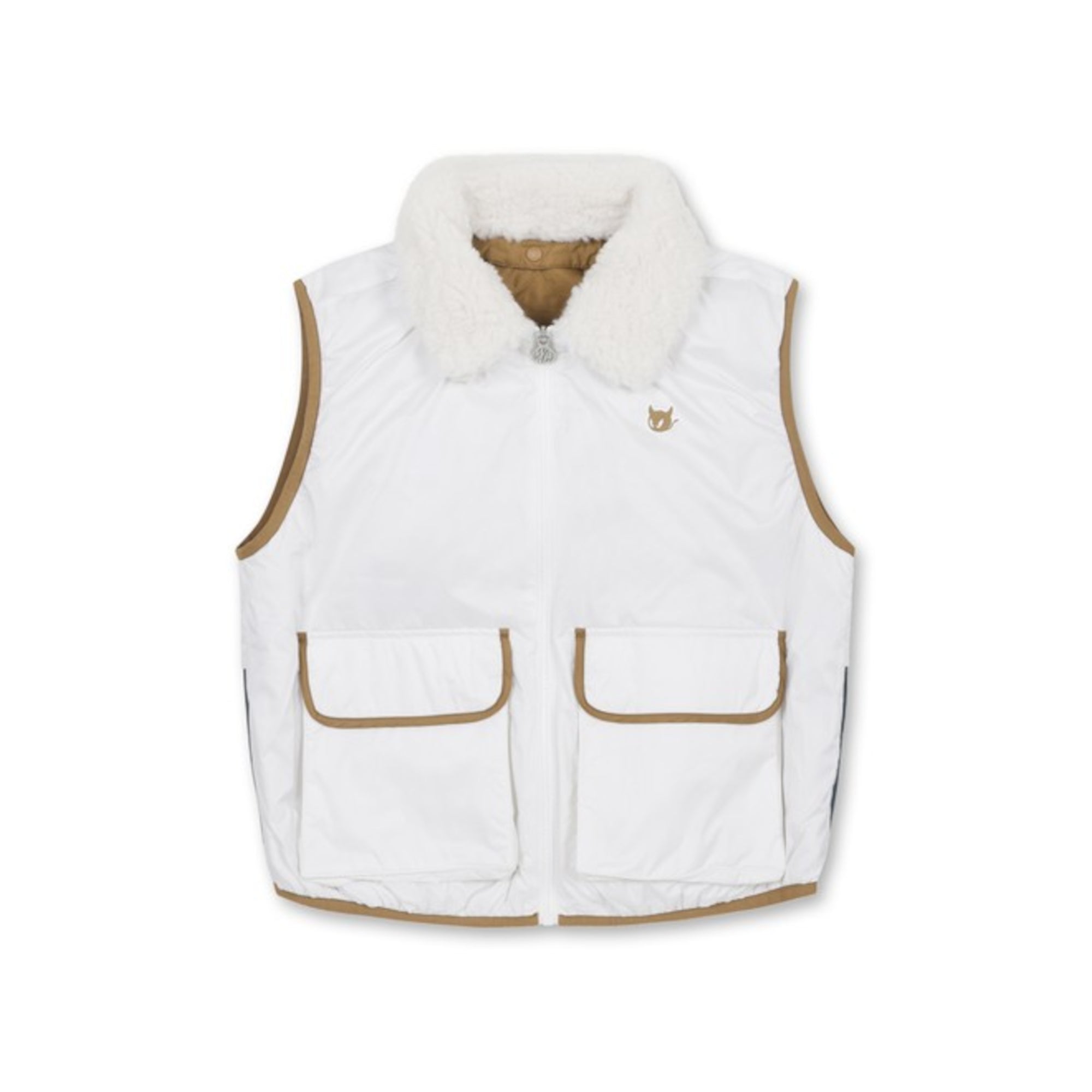 WOMENS デタッチャブルカラーベスト アイボリー/072344261