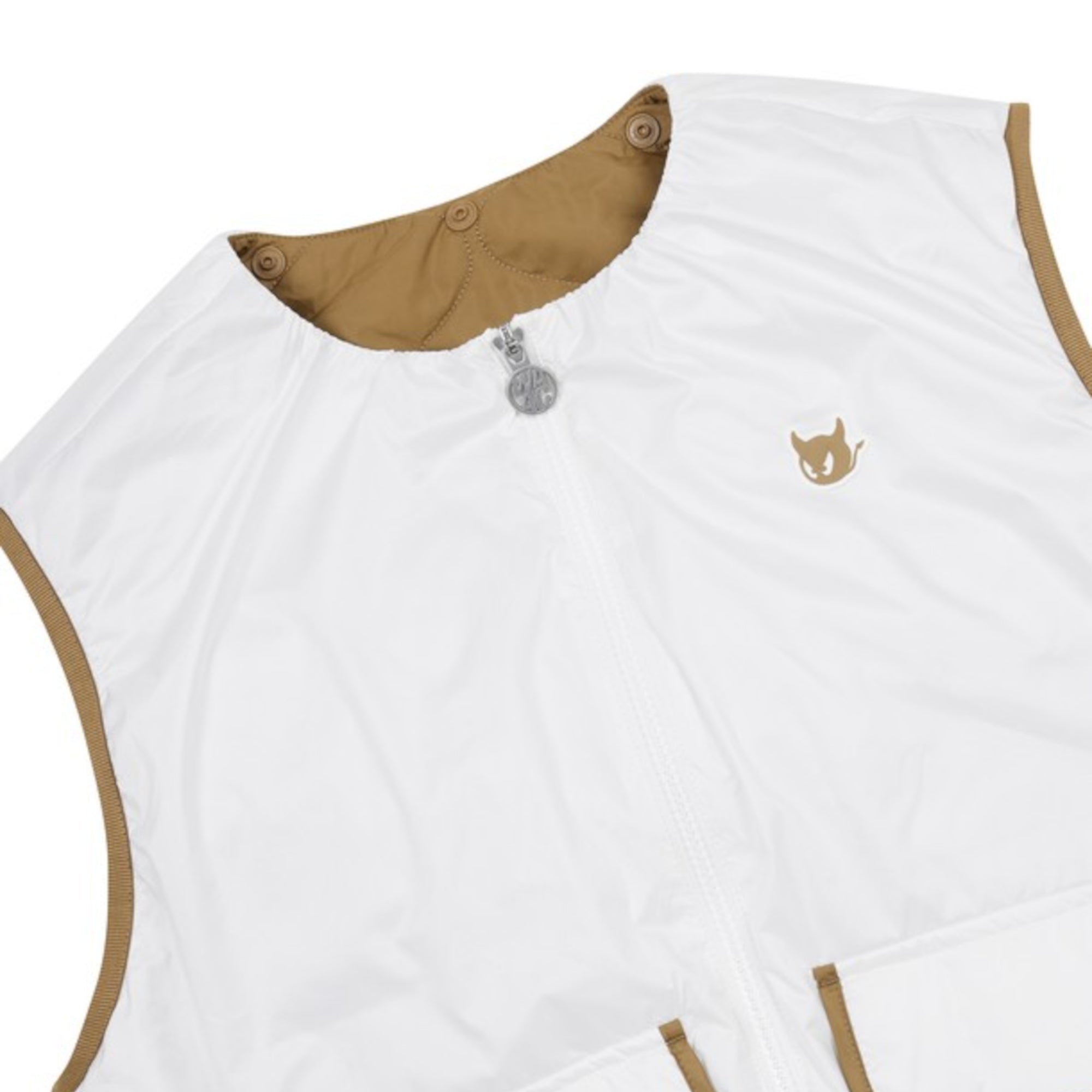 WOMENS デタッチャブルカラーベスト アイボリー/072344261