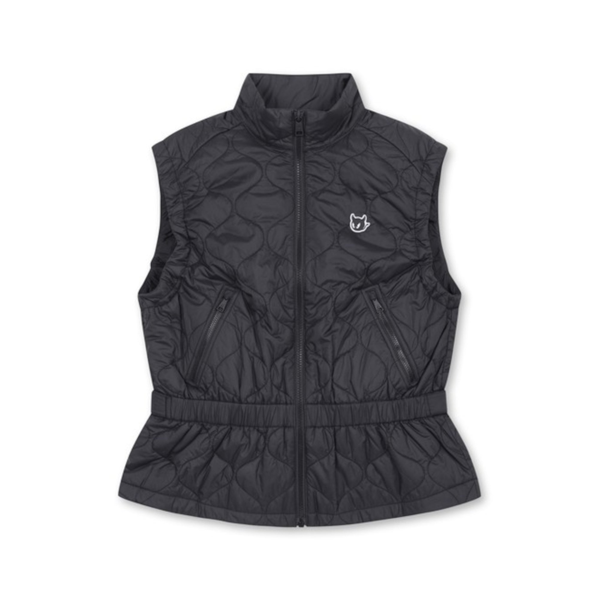 WOMENS ESSENTIALキルティングベスト ブラック/072344262