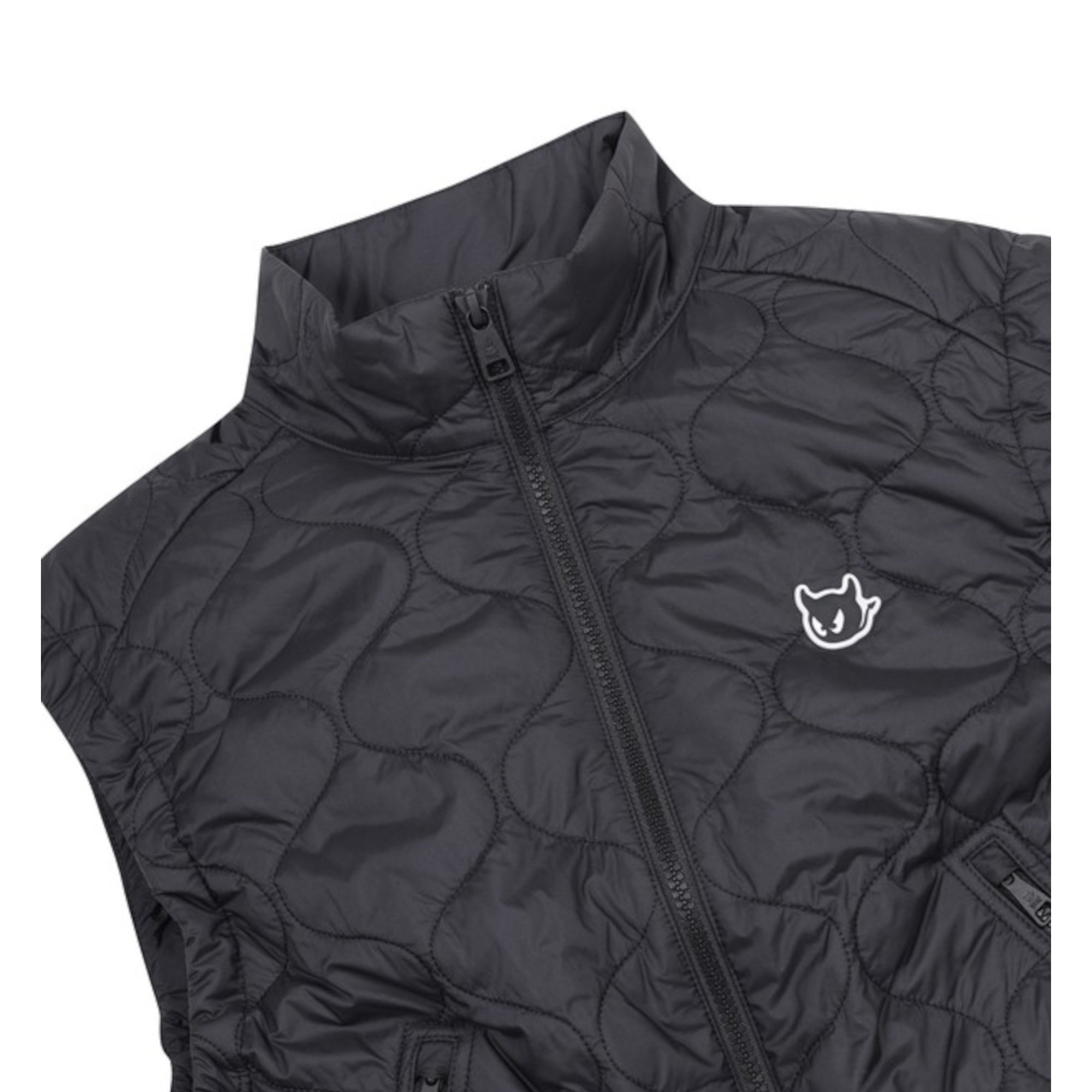 WOMENS ESSENTIALキルティングベスト ブラック/072344262