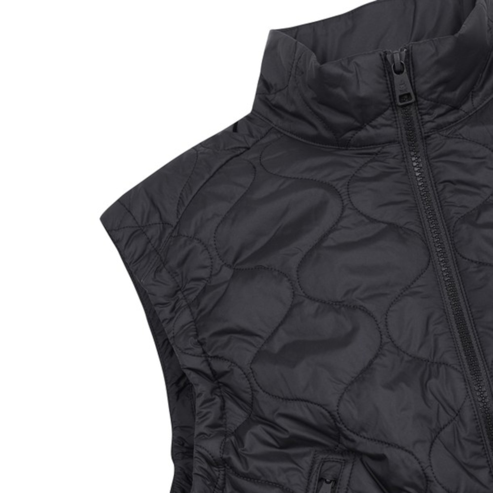 WOMENS ESSENTIALキルティングベスト ブラック/072344262