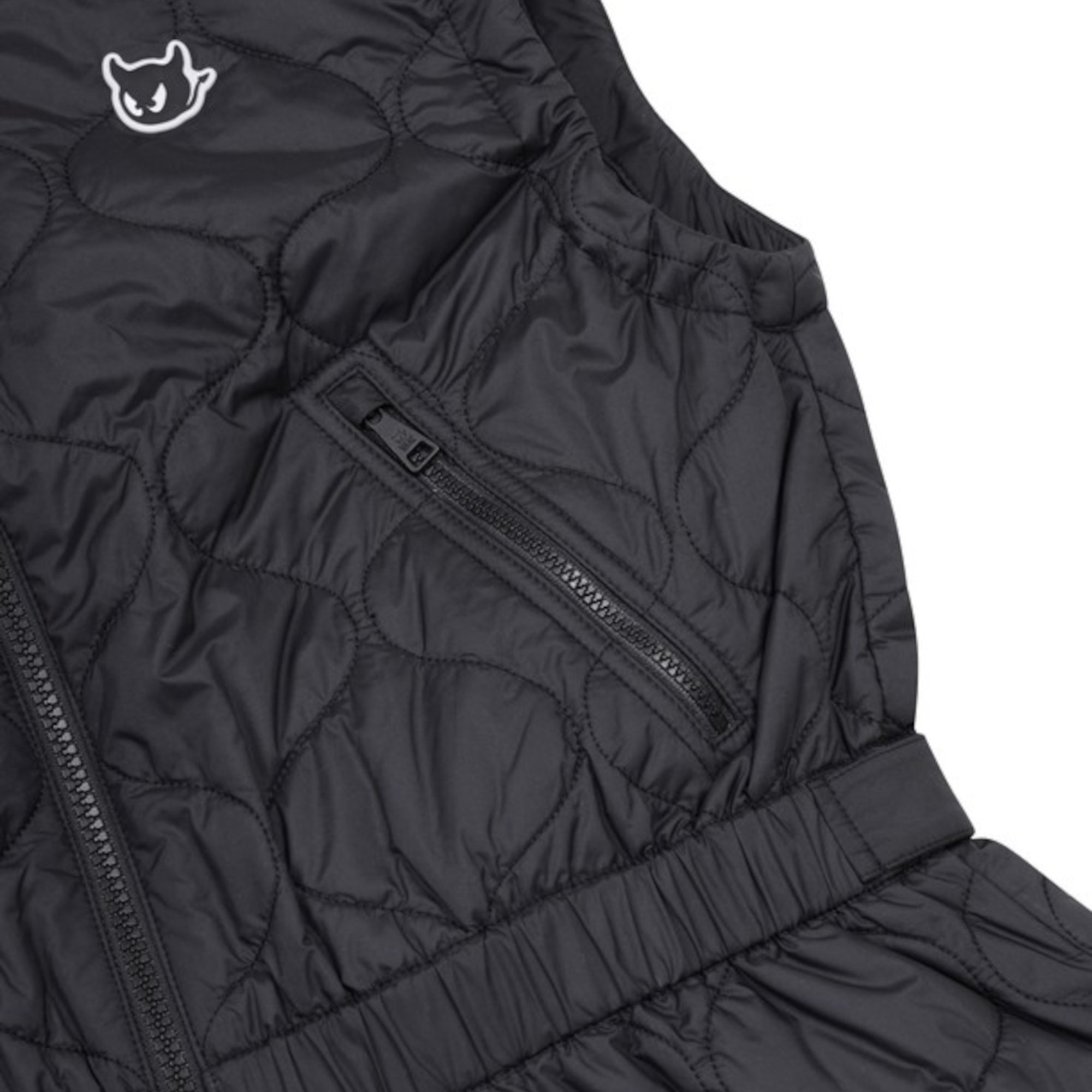 WOMENS ESSENTIALキルティングベスト ブラック/072344262