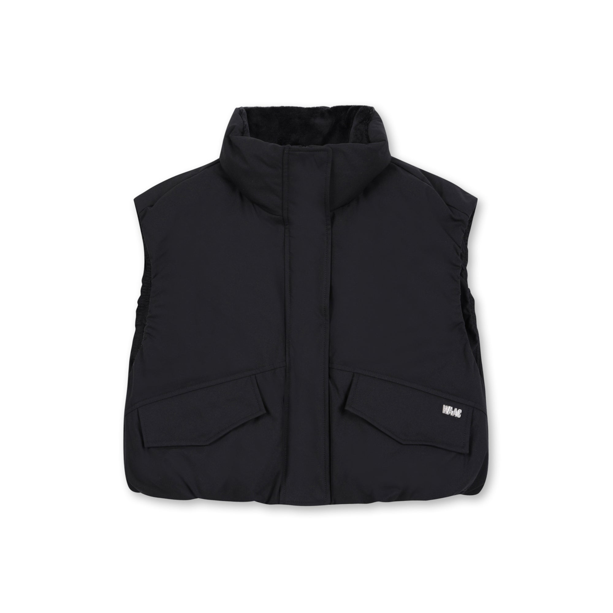 WOMEN ショートパディングダウンベスト ブラック