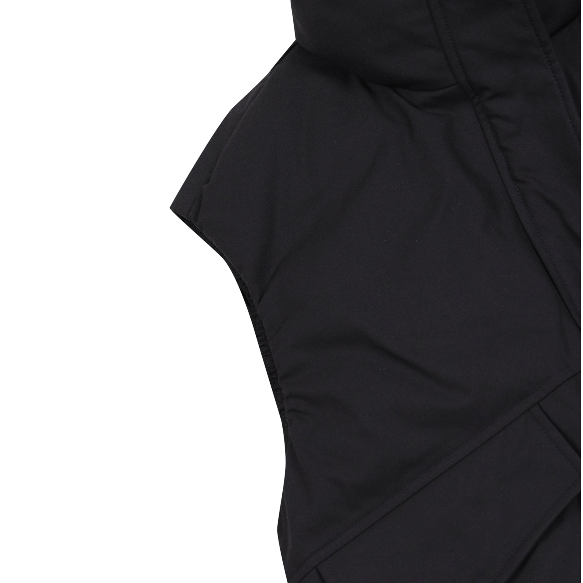 WOMEN ショートパディングダウンベスト ブラック