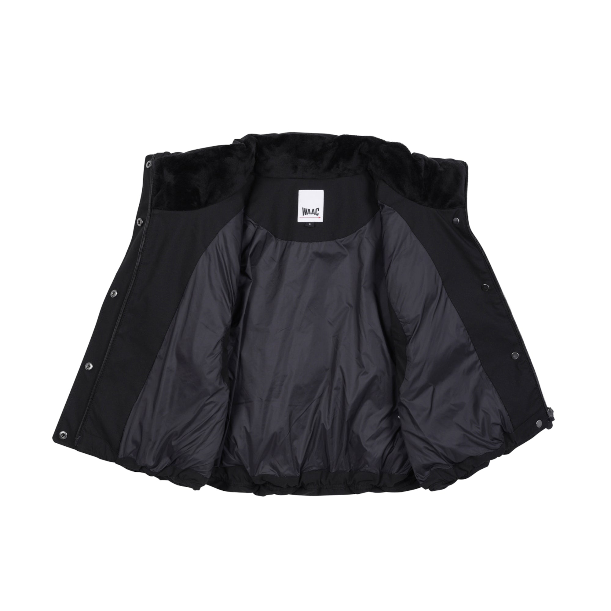 WOMEN ショートパディングダウンベスト ブラック