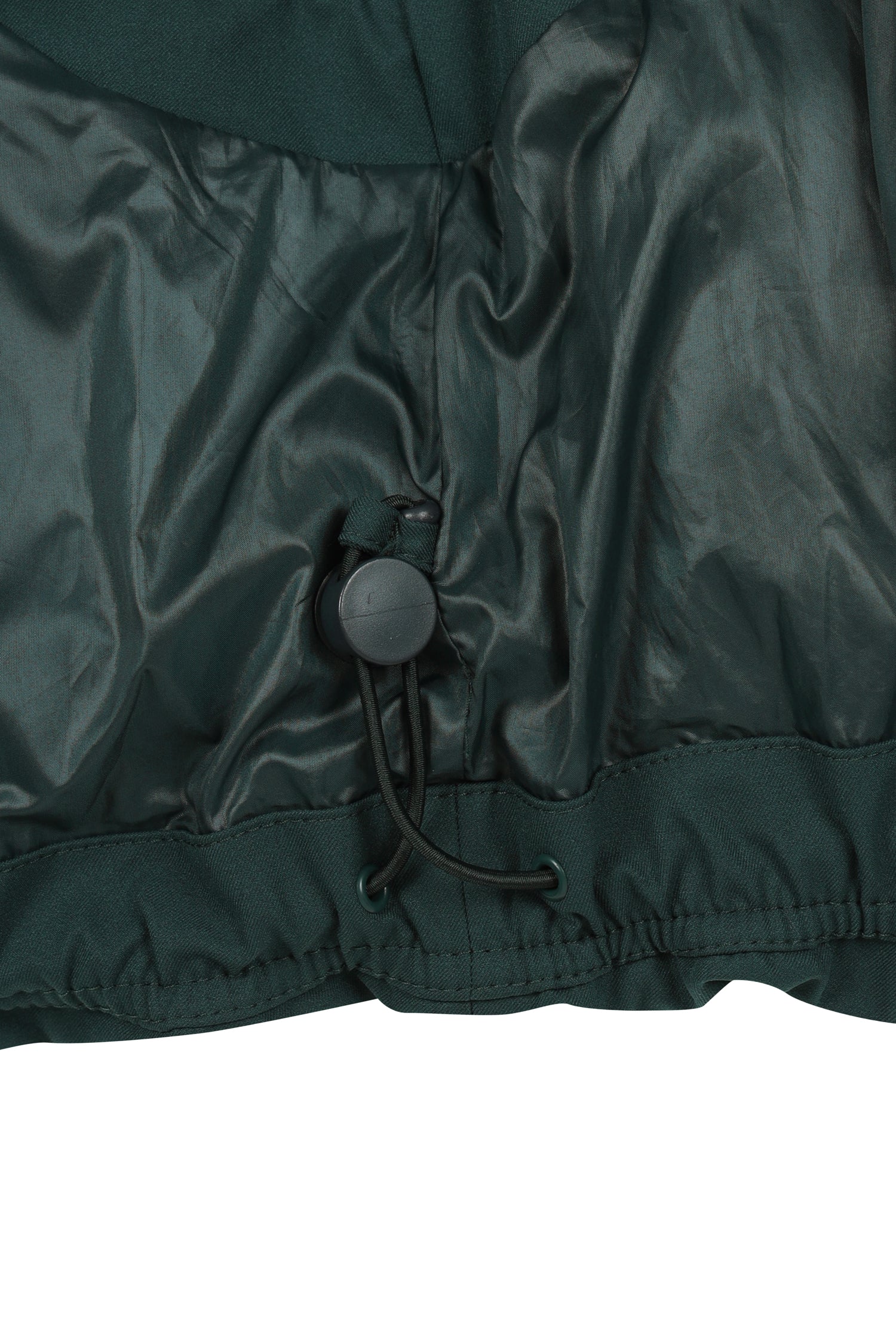 WOMEN ショートパディングダウンベスト ダークグリーン