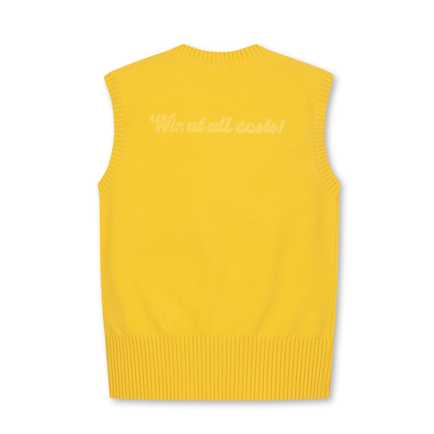 WOMENS ラウンドネックニットベスト マスタード/072334752