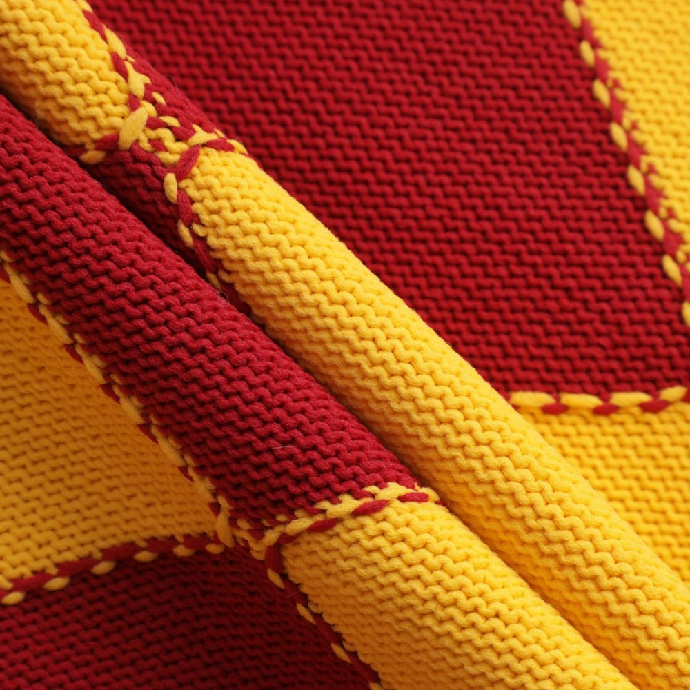 WOMEN アーガイルAラインスカート マスタード