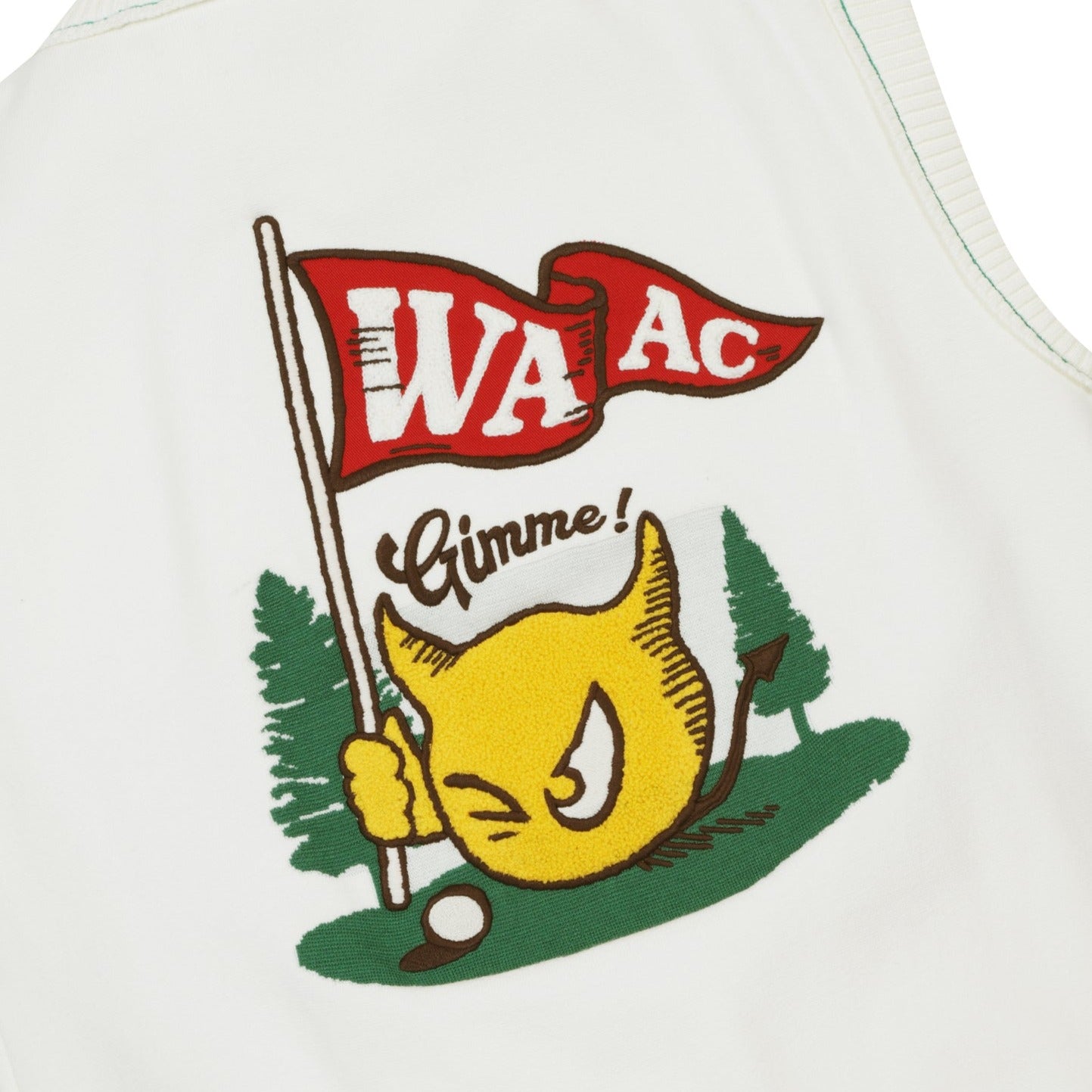 WOMEN 刺繍スリーブレスカーディガン アイボリー