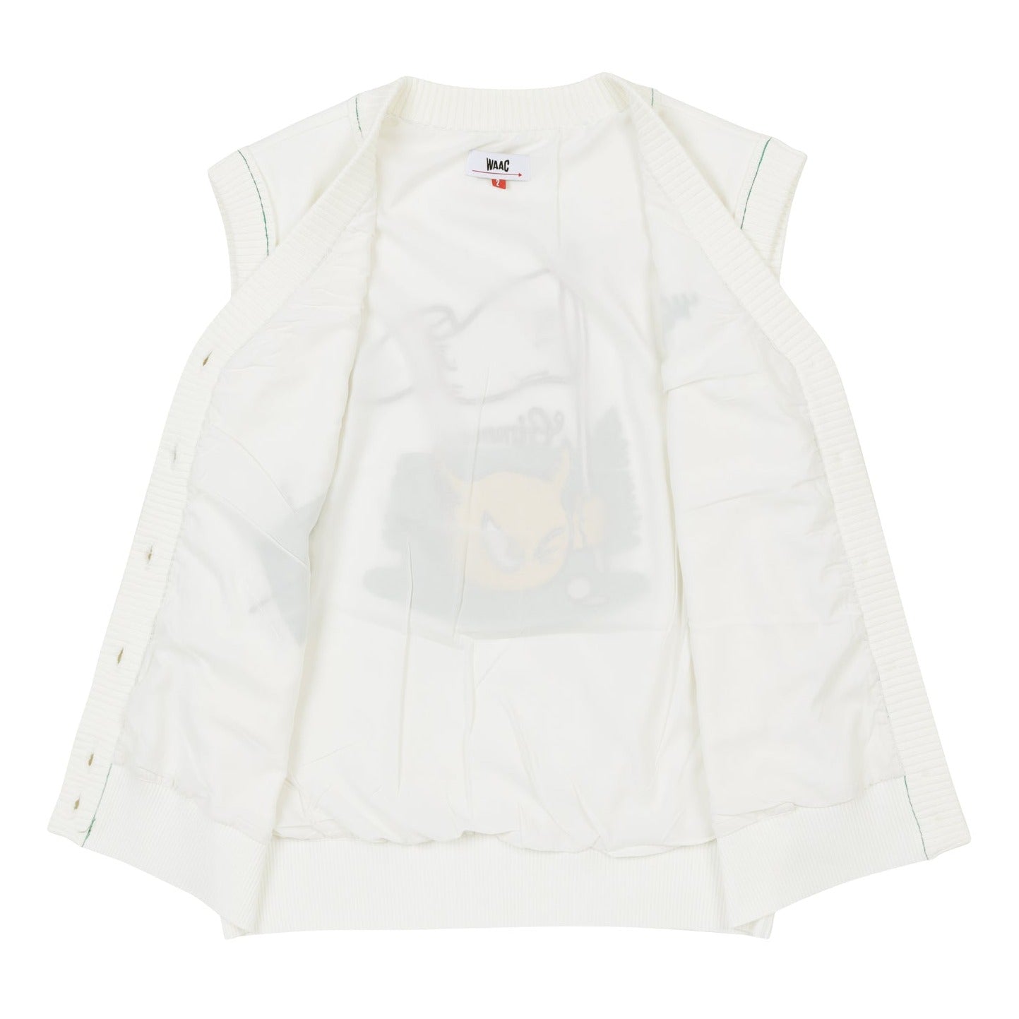 WOMEN 刺繍スリーブレスカーディガン アイボリー