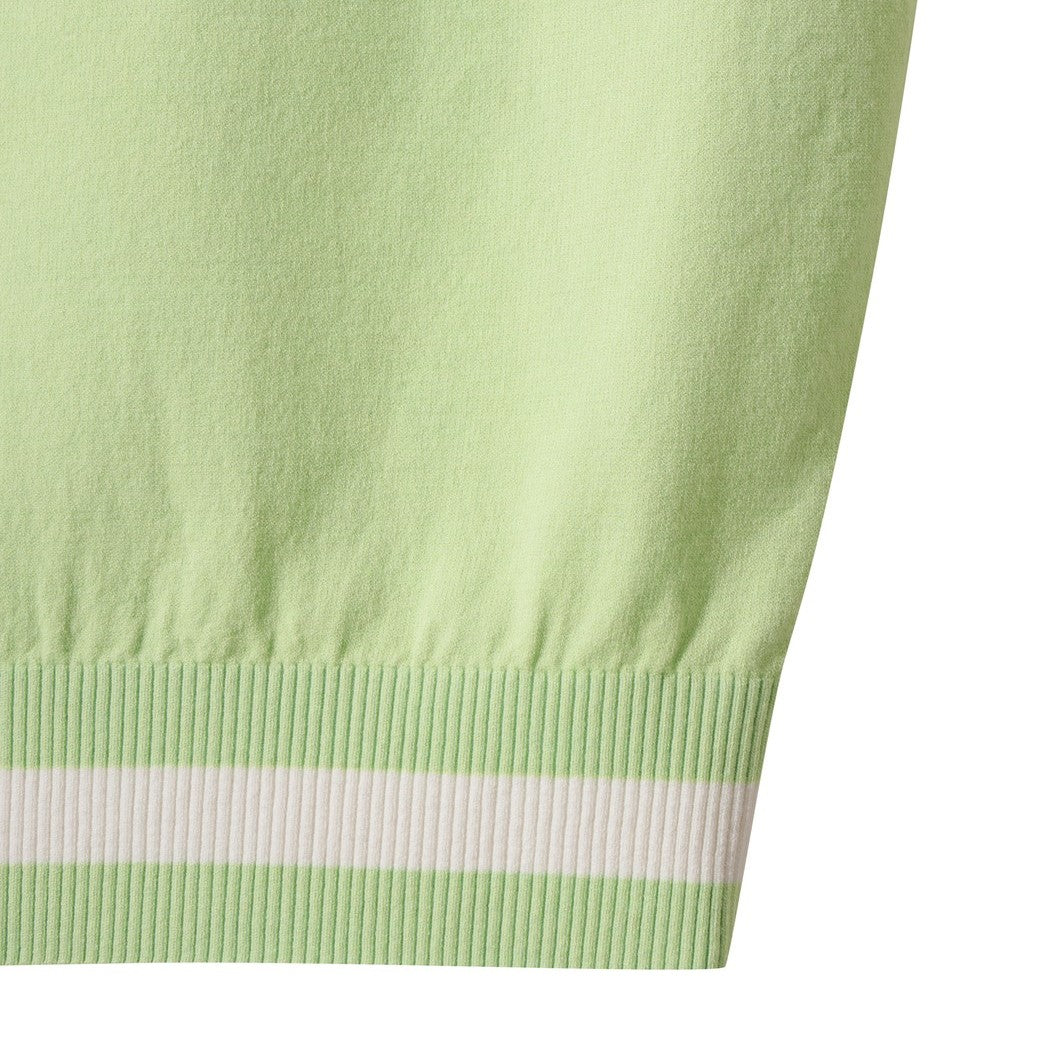 WOMEN Vネックニットベスト ミント