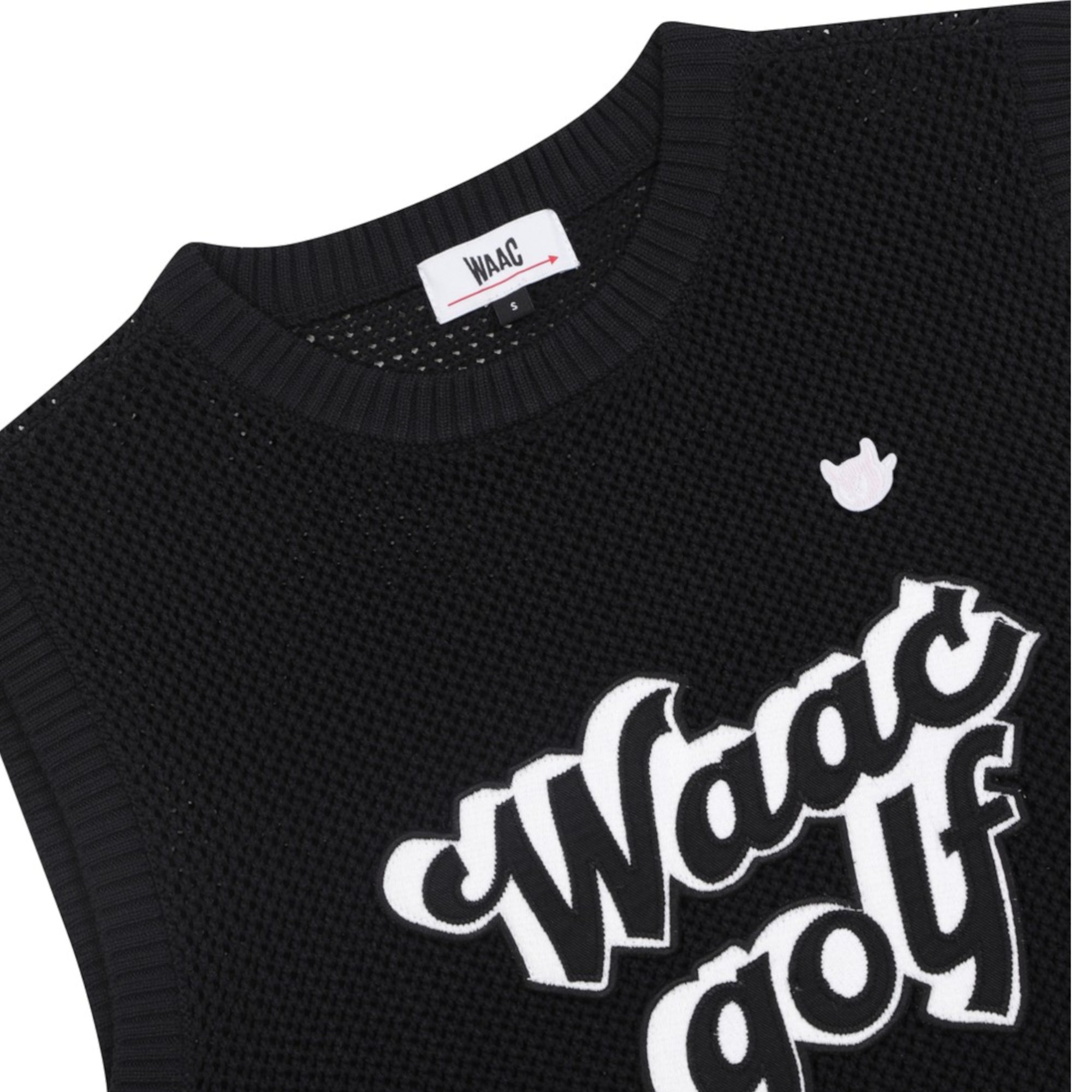 WOMENS メッシュニットベスト ブラック/072342762