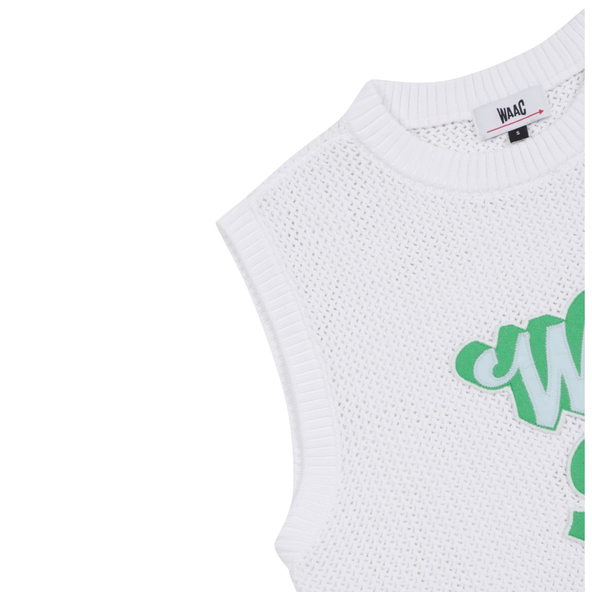 WOMENS メッシュニットベスト ホワイト/072342762
