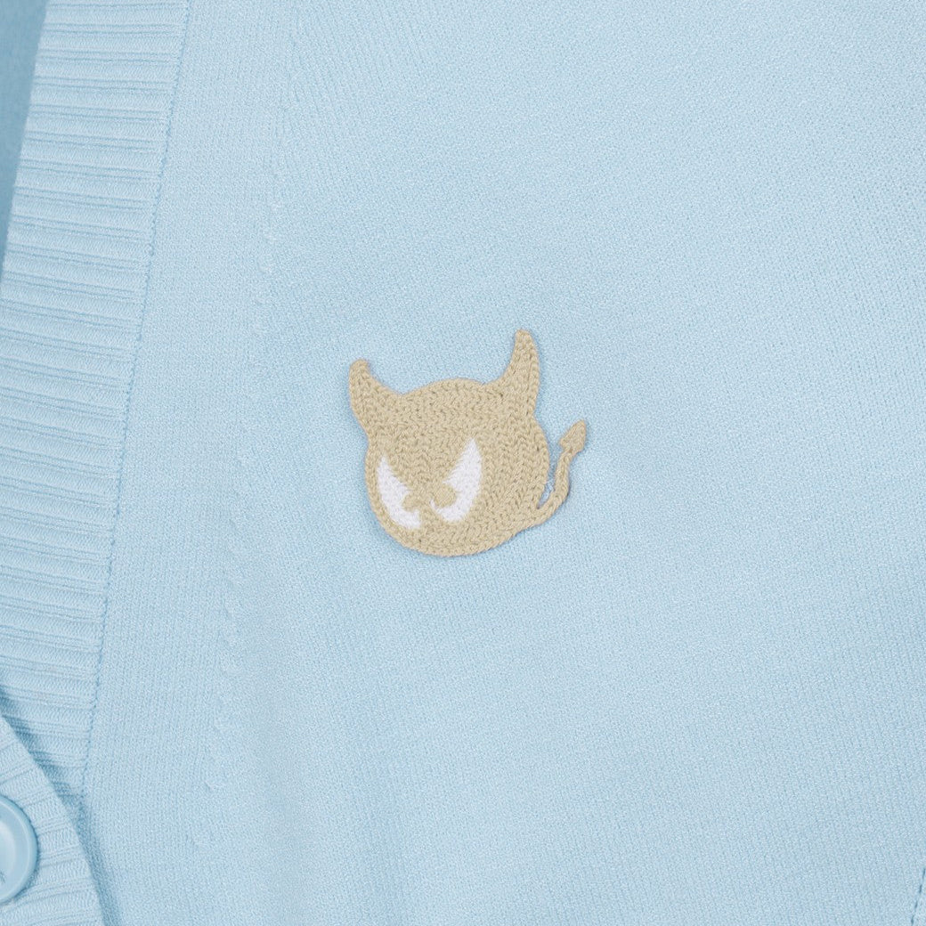 【25SS 新作|WEB限定】WOMEN カラーブロックカーディガン ライトブルー