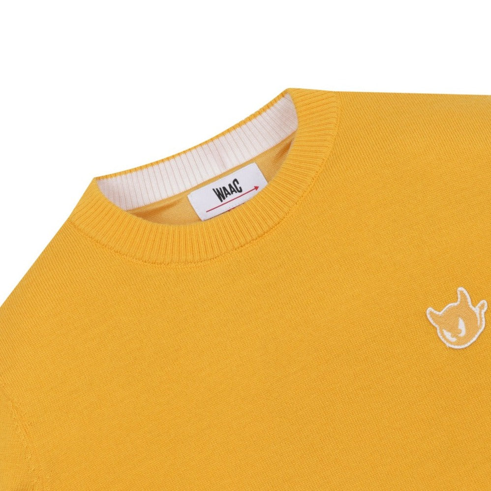 WOMEN 防風ウールセーター マスタード