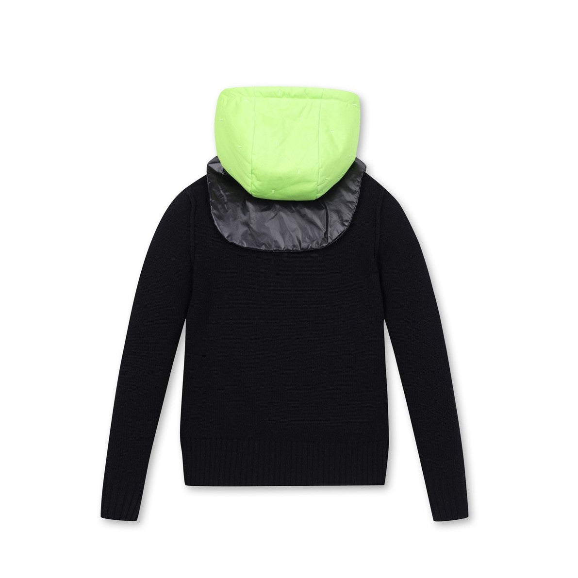 WOMEN フードニットプルオーバー ブラック