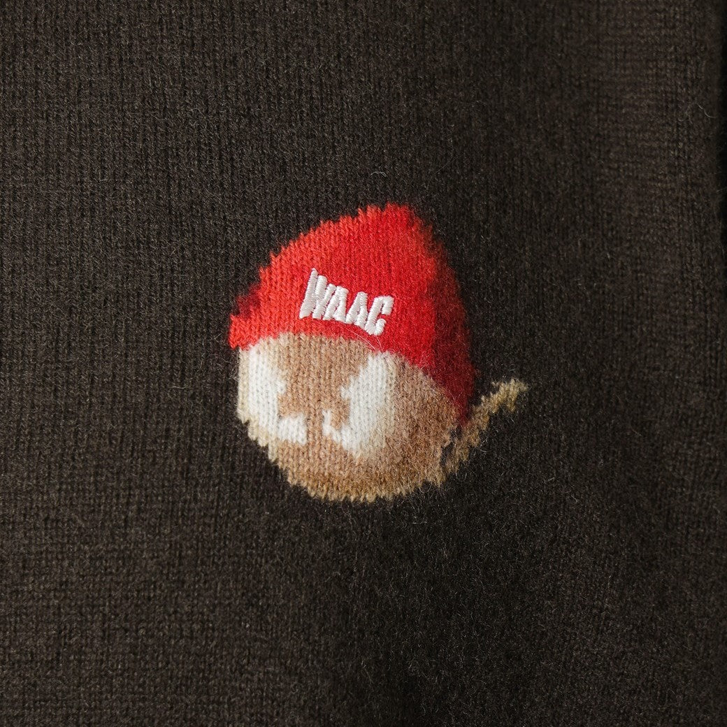 WOMEN BEANIE WAACKY カシミヤセーター ブラウン