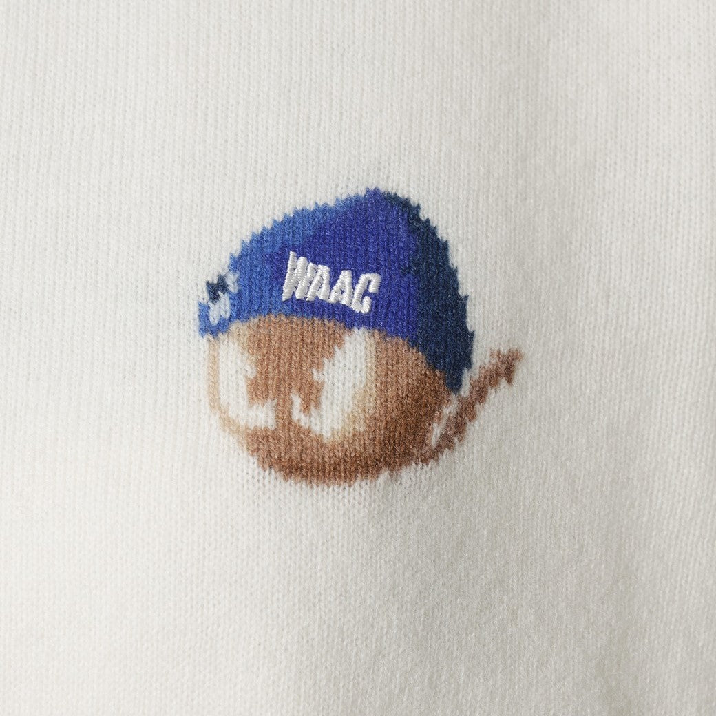 WOMEN BEANIE WAACKY カシミヤセーター アイボリー