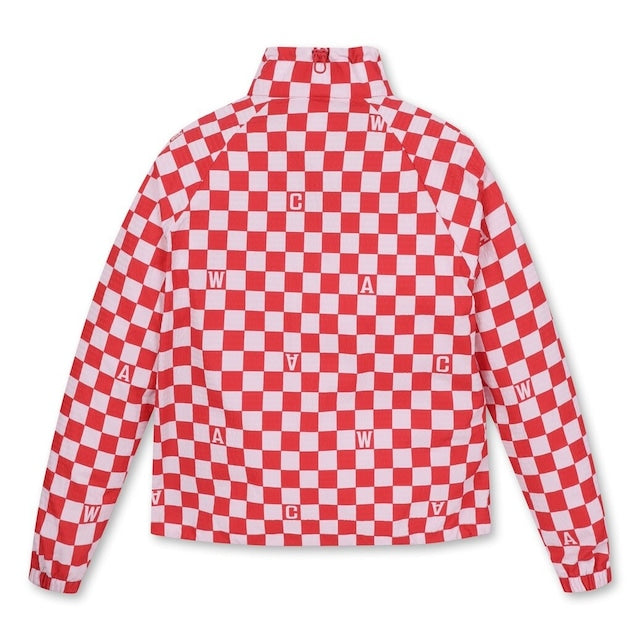 WOMEN チェッカーボード アノラック レッド