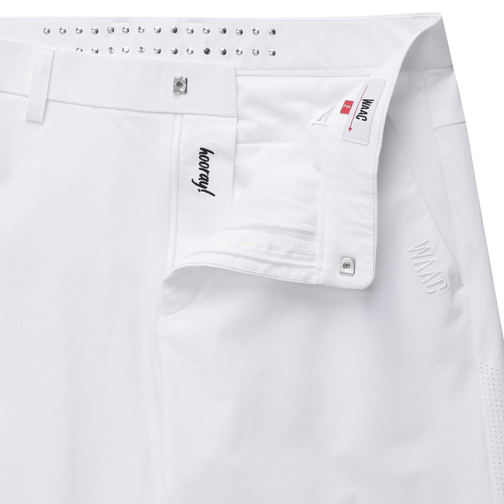 MEN ESSENTIAL スタンダードフィットパンツ ホワイト