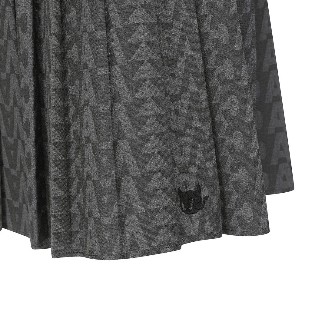 WOMEN プリーツキュロットスカート グレー