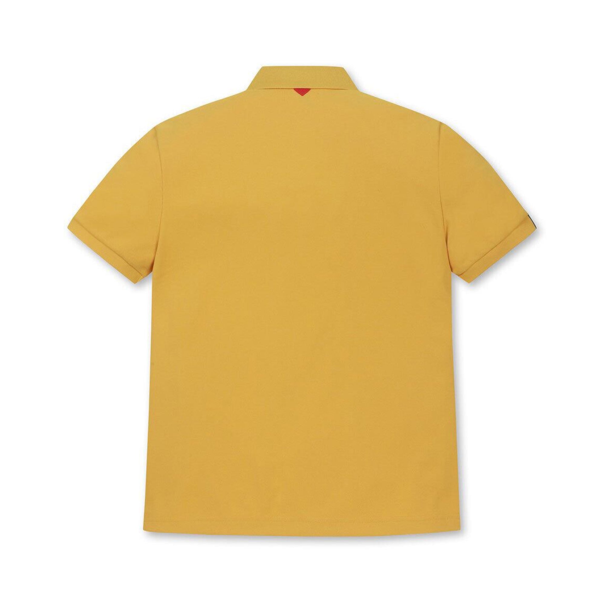 MEN ソリッド半袖ポロシャツ マスタード