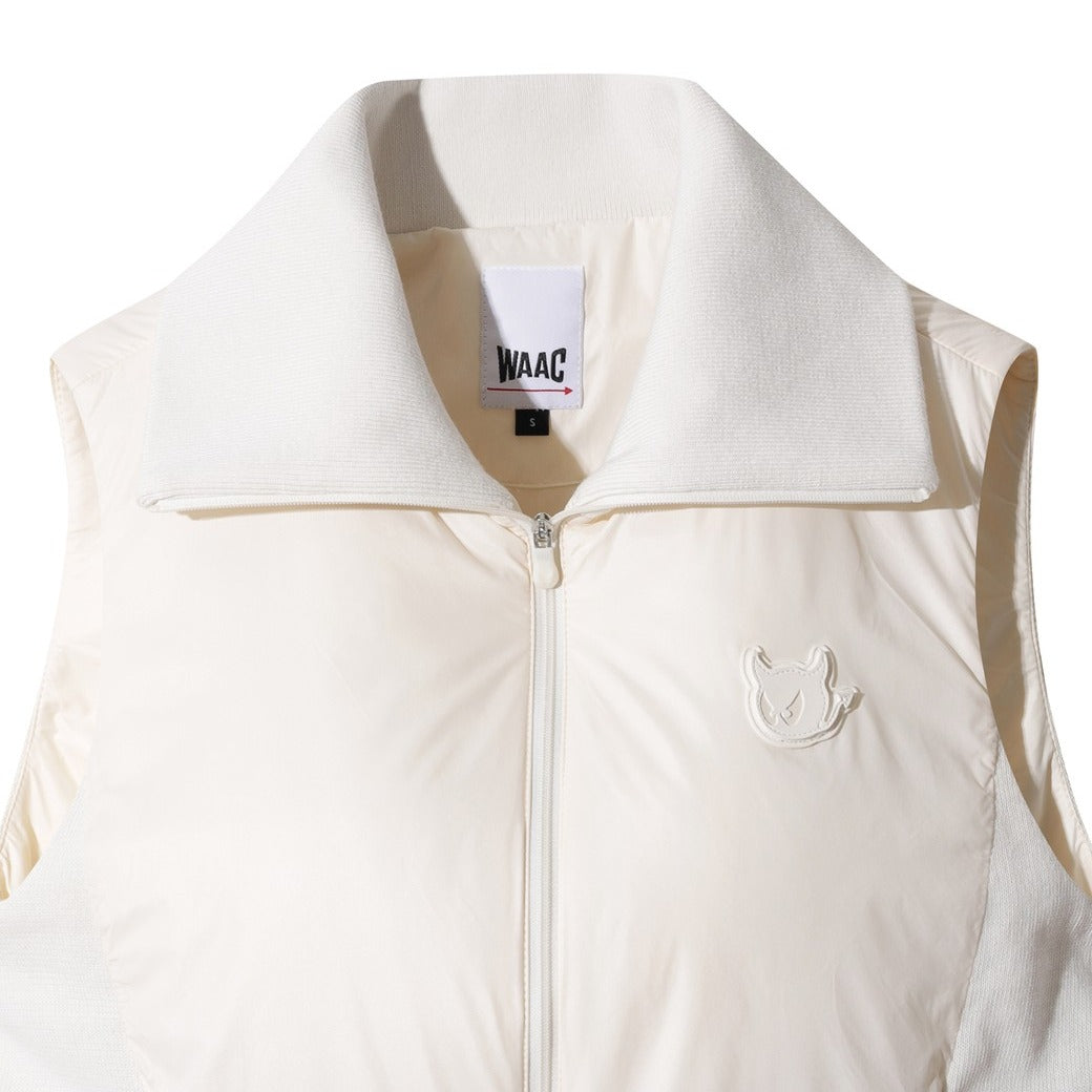 WOMEN ニットハイブリッドパデッドベスト ホワイト