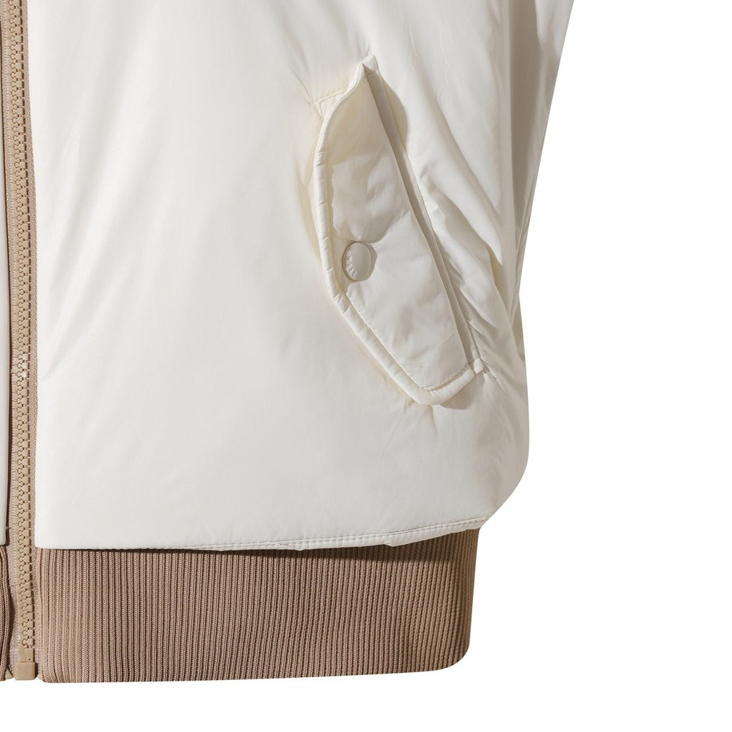 WOMEN リバーシブルパデッドハーフベスト ホワイト