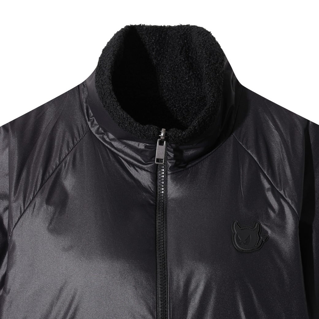 WOMEN リバーシブルパデッドハーフベスト ブラック