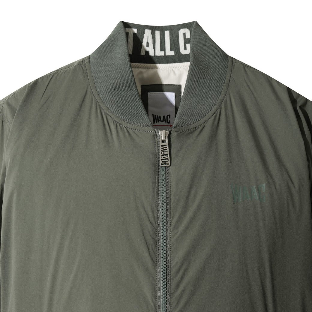 MEN パデッドボンバージャケット ダークグリーン